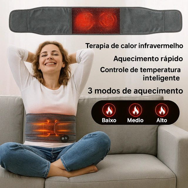 Cinta Massageadora com Aquecimento ThermoLombar™
