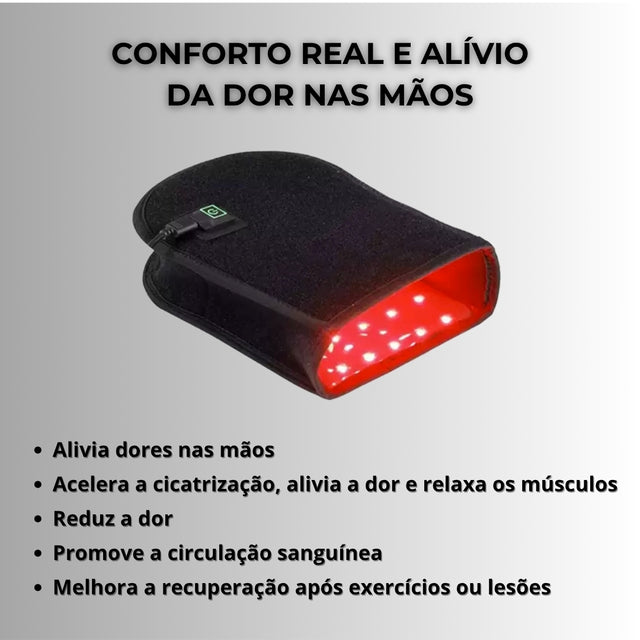 Luva De Terapia De Luz Infravermelha Para Tendinite