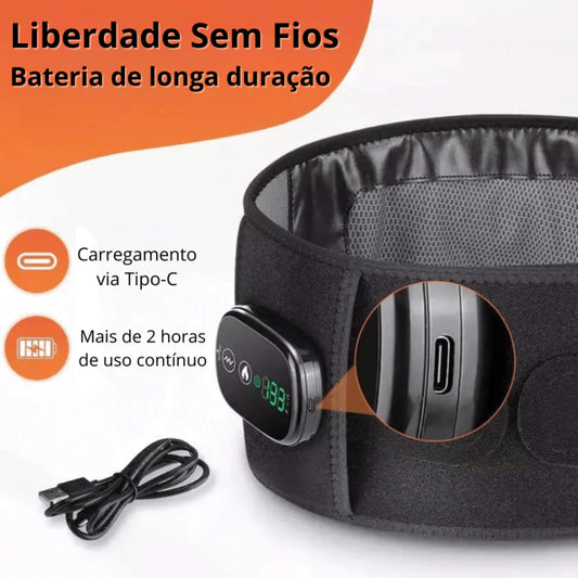 Cinta Massageadora com Aquecimento Lombar e Ciático