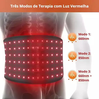 Cinta Para Dor Lombar com Terapia De Luz Infravermelha