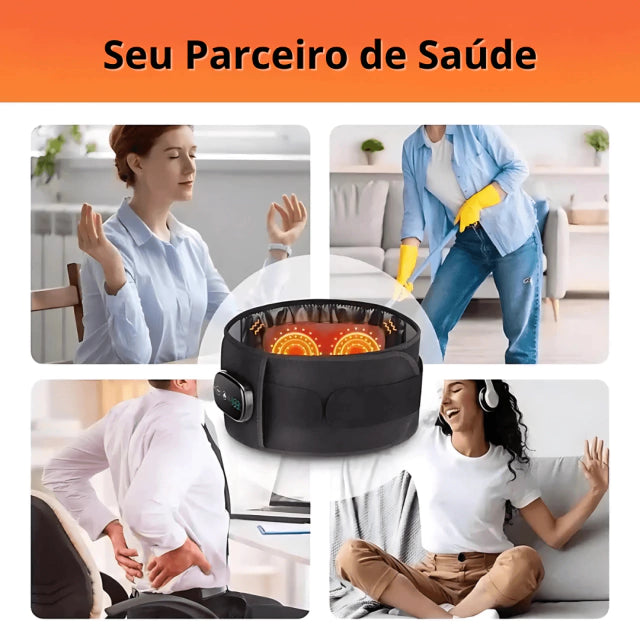 Cinta Massageadora com Aquecimento Lombar e Ciático