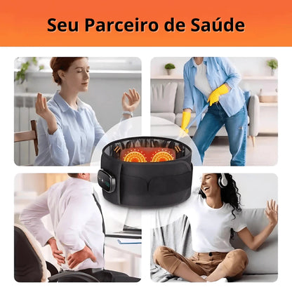 Cinta Massageadora com Aquecimento Lombar e Ciático