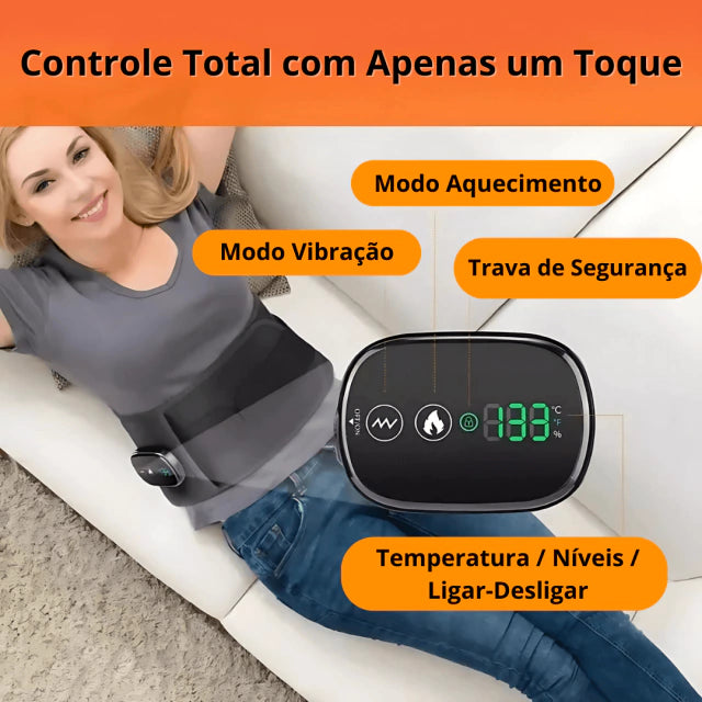 Cinta Massageadora com Aquecimento Lombar e Ciático