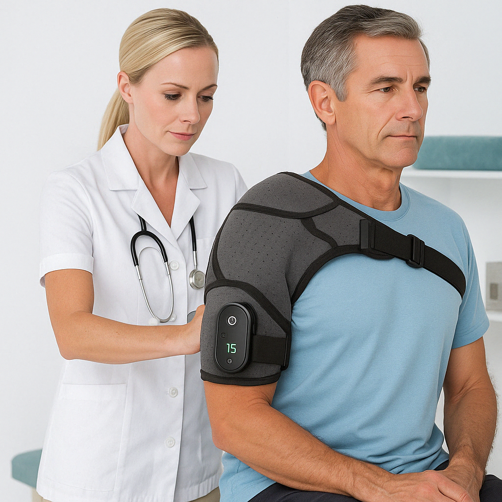 Ombreira Ortopédica Com Aquecimento e Vibração