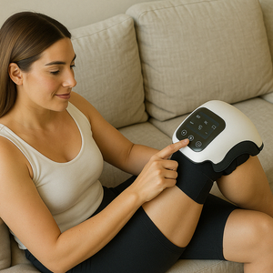 Massageador Elétrico Com Laser E Infravermelho Para Dor No Joelho