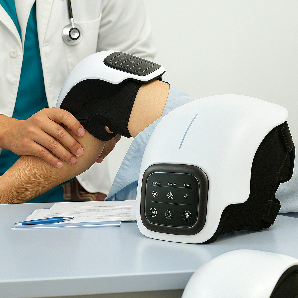 Massageador Joelhos Com Laser E Infravermelho