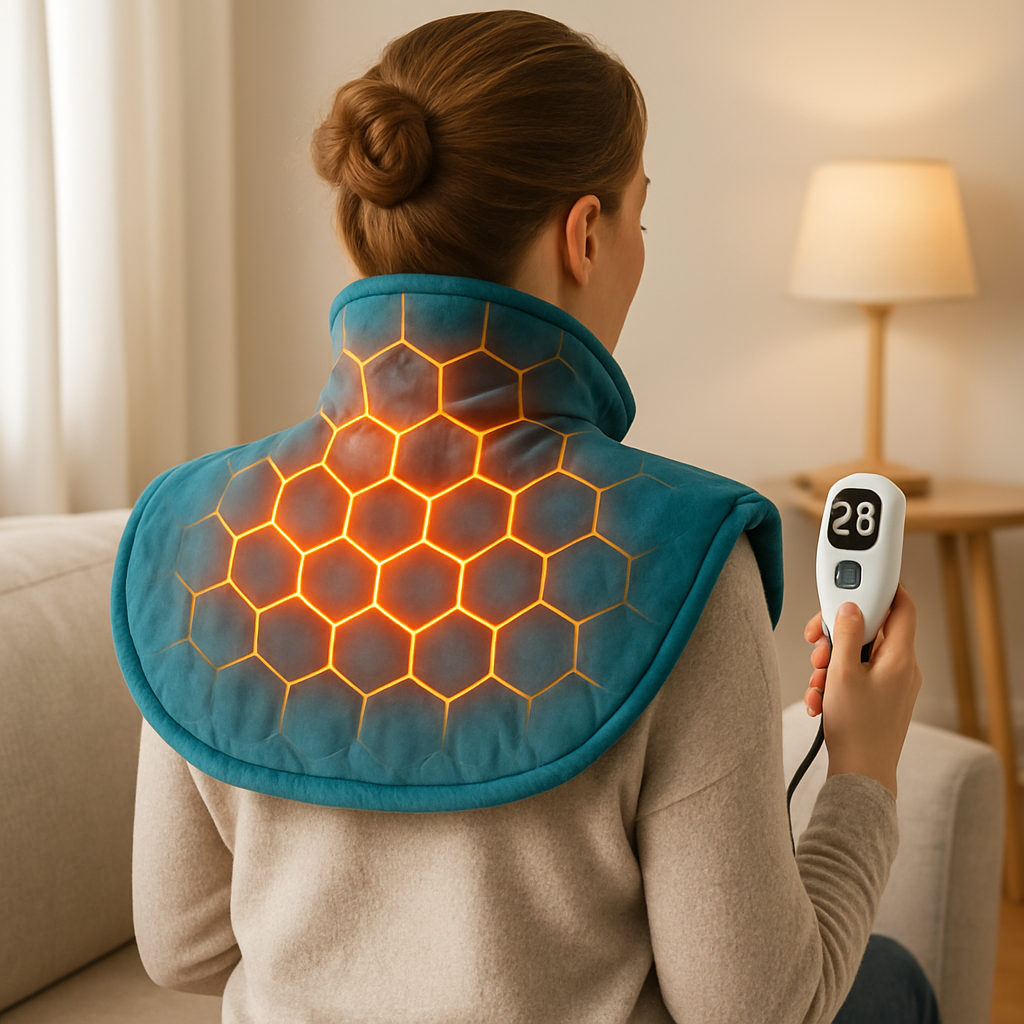 Manta com Aquecimento Para Dores no Pescoço