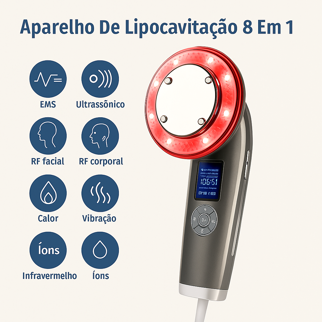 Aparelho De Lipocavitação 8 Em 1