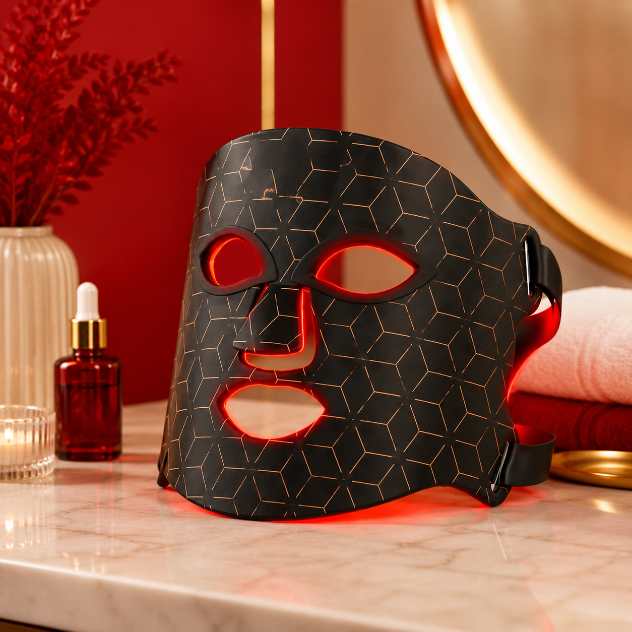 Máscara Facial de Luz LED - DermaLux™