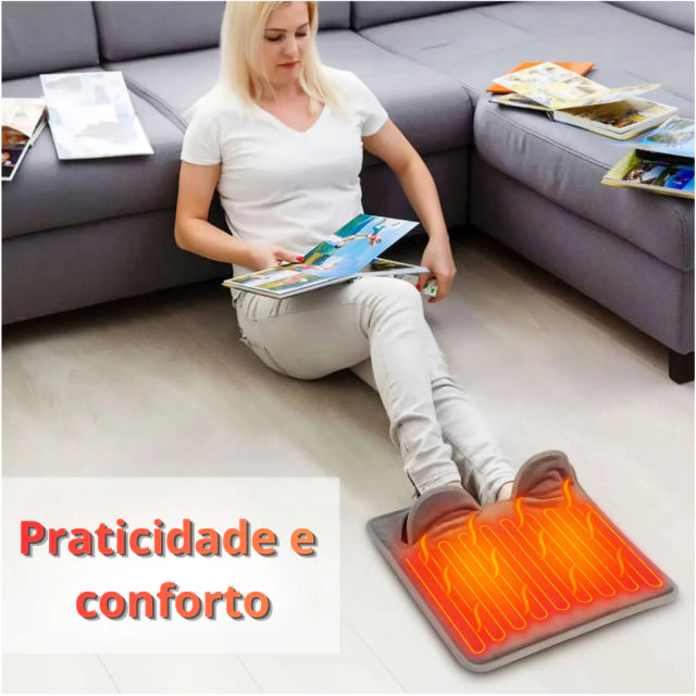 Aquecedor de Pés Elétrico com 9 Níveis de Temperatura