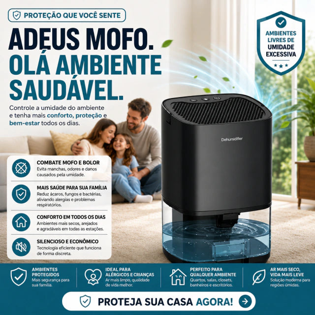 Desumidificador de Ar Antimofo – Ambiente Seco e Protegido