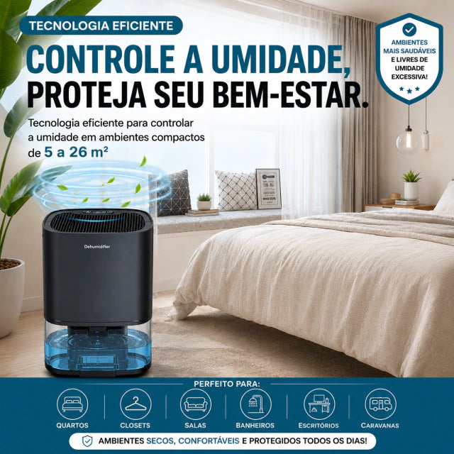 Desumidificador de Ar Antimofo – Ambiente Seco e Protegido