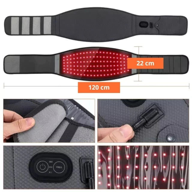 Cinta Para Dor Lombar com Terapia De Luz Infravermelha