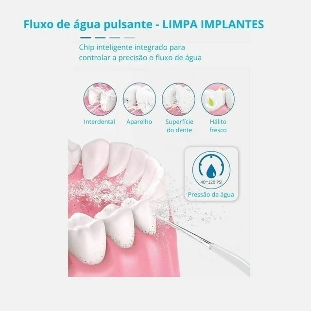 irrigador dental para mau hálito