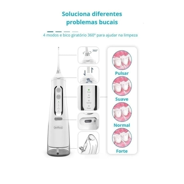 irrigador dental para mau hálito