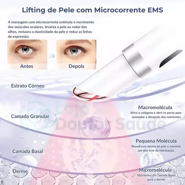 Massageador Facial Clareador de Olheiras