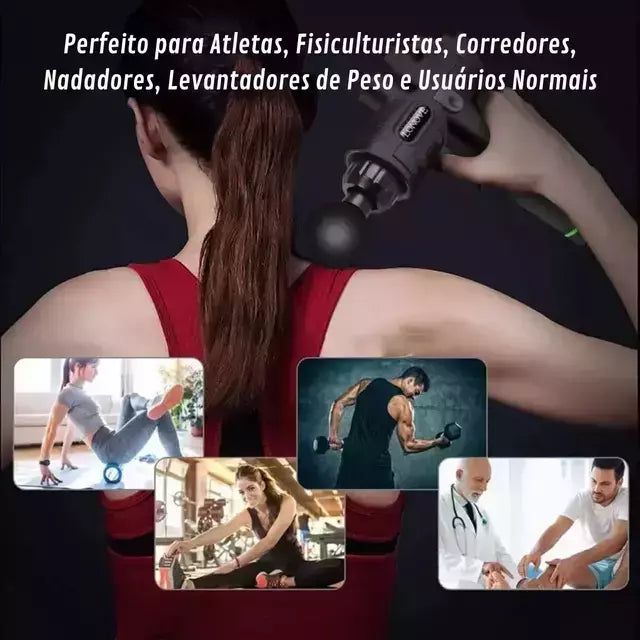 pistola massageadora para fascite plantar