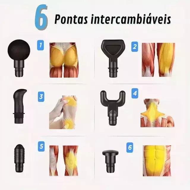 pistola massageadora para fascite plantar