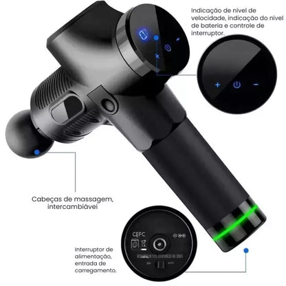 pistola massageadora para fascite plantar