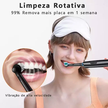 Escova De Dente Elétrica Rotativa Recarregável