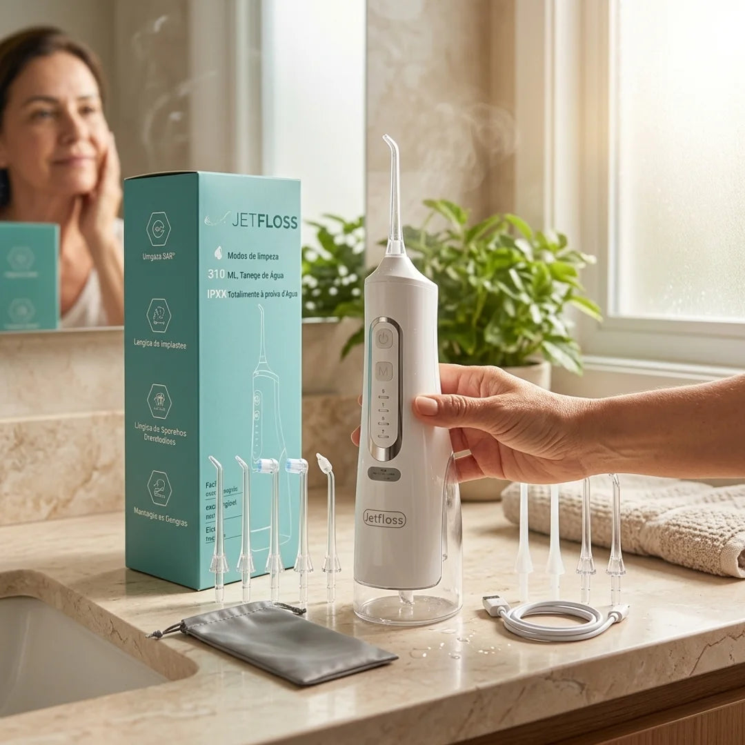 Irrigador Dental Jetfloss Ultra — Combate o Mau Hálito de Vez